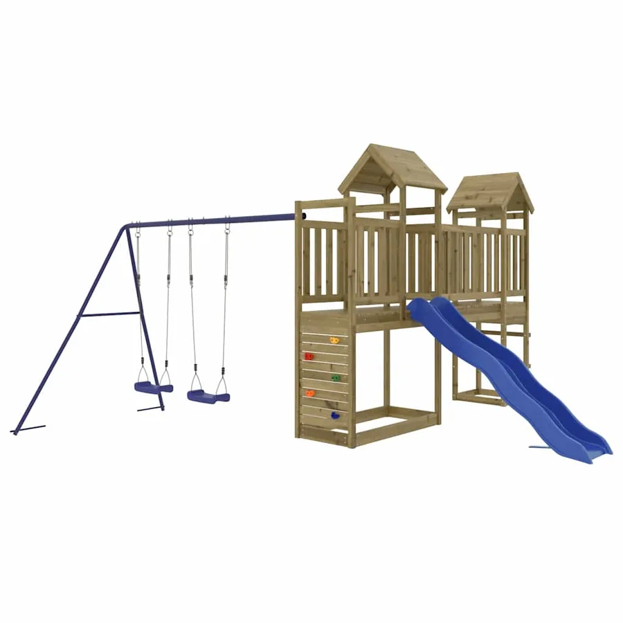 Aire de jeux d'extérieur bois de pin imprégné - 3