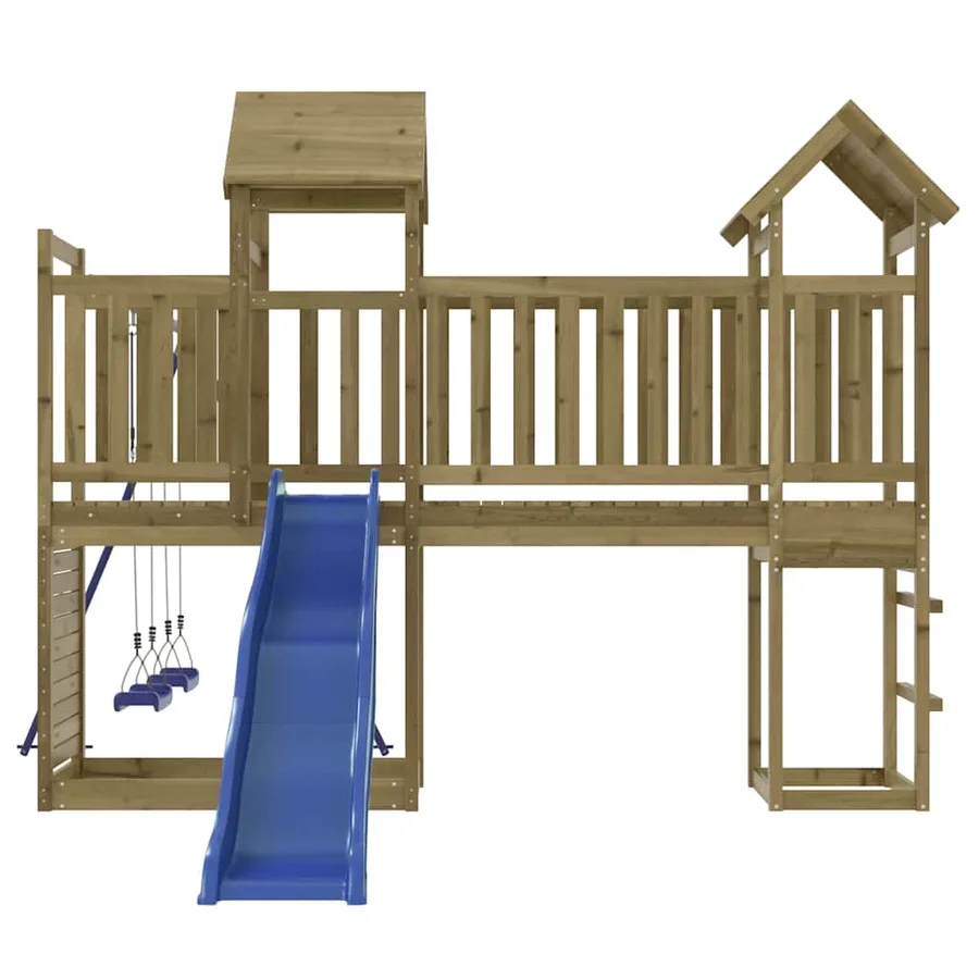 Aire de jeux d'extérieur bois de pin imprégné - 5