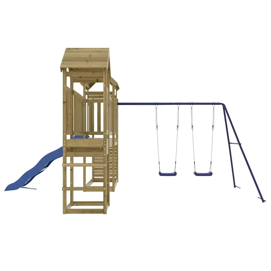 Aire de jeux d'extérieur bois de pin imprégné - 6