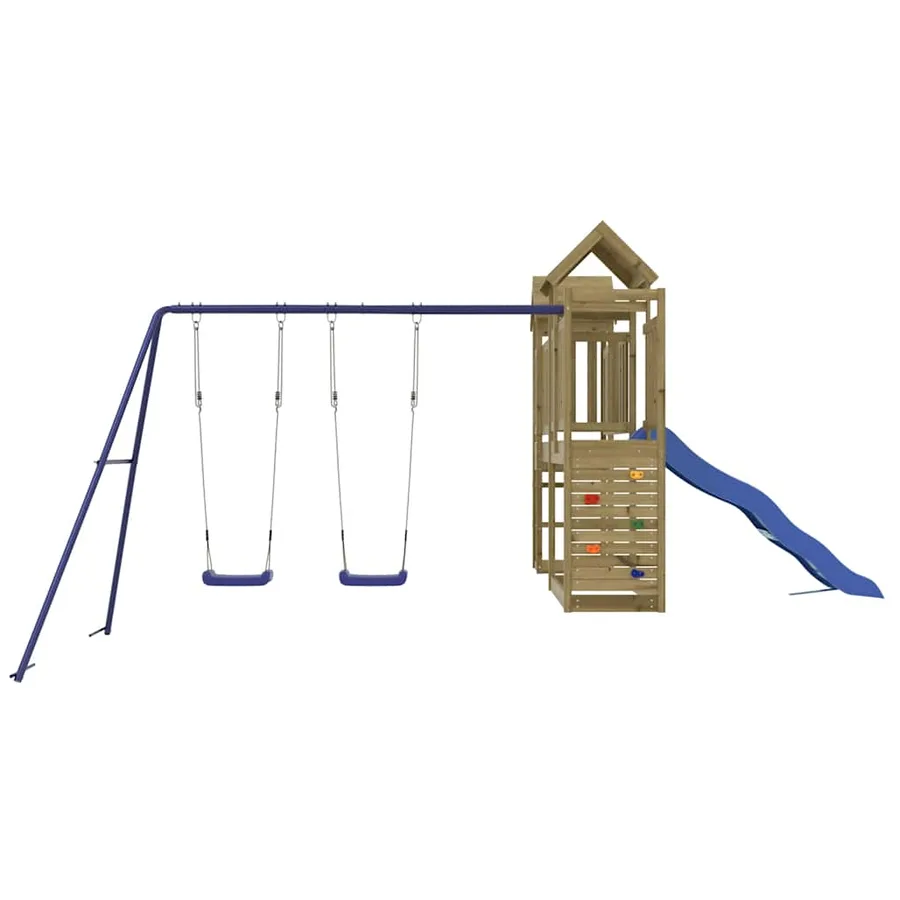 Aire de jeux d'extérieur bois de pin imprégné - 7