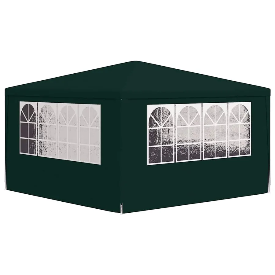 Tente de réception et parois latérales 4x4 m Vert 90 g/m² - 6