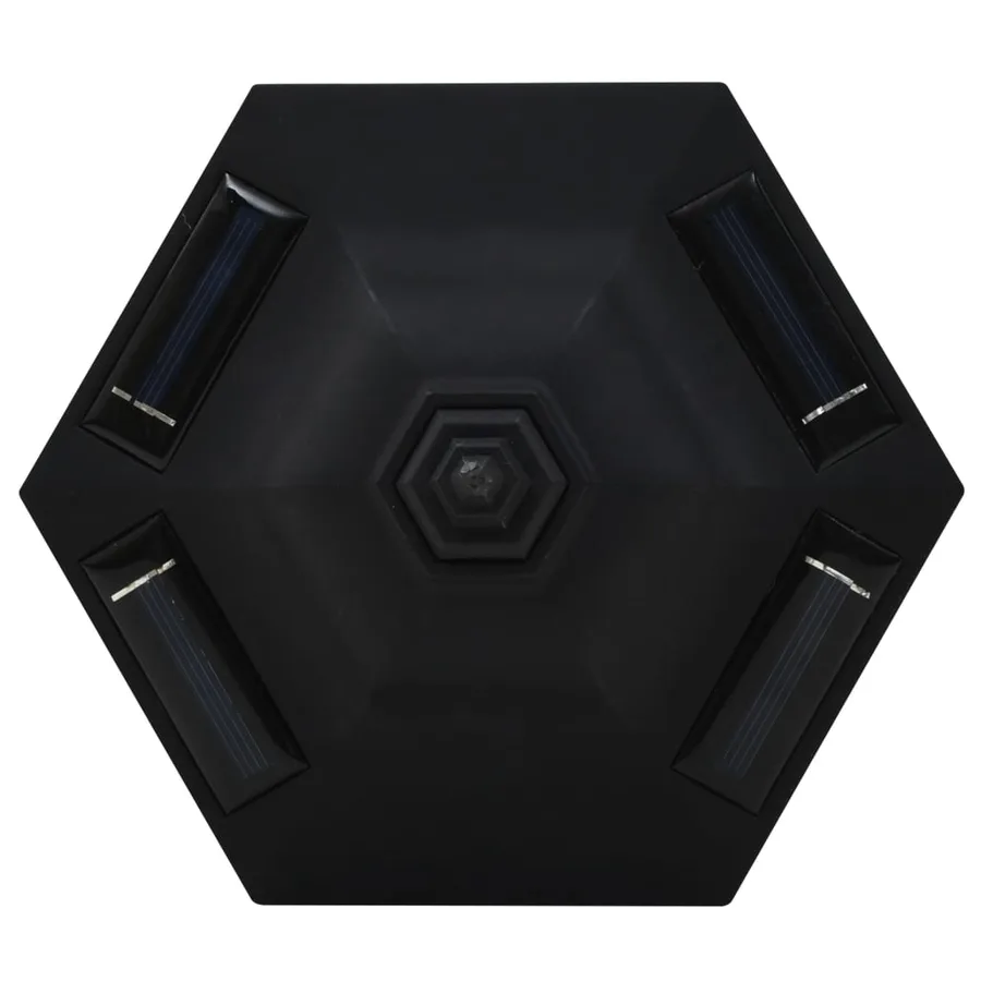 Lampe solaire à LED d'extérieur 3 pcs Noir - 8