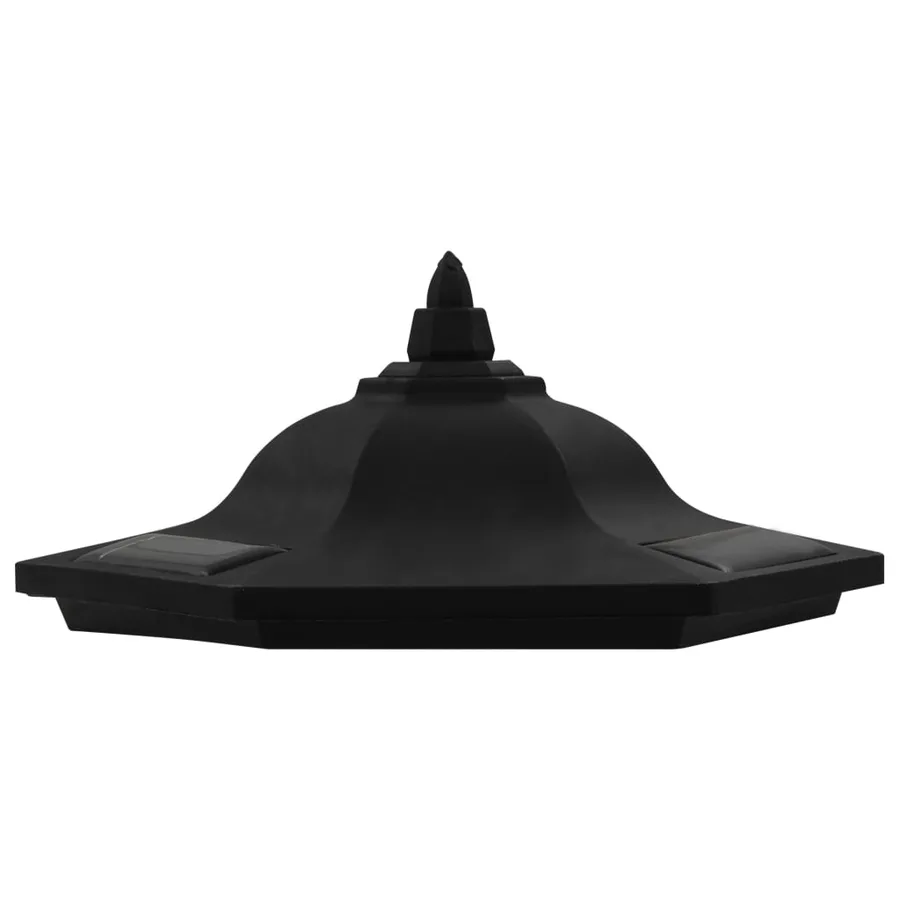 Lampe solaire à LED d'extérieur 3 pcs Noir - 9