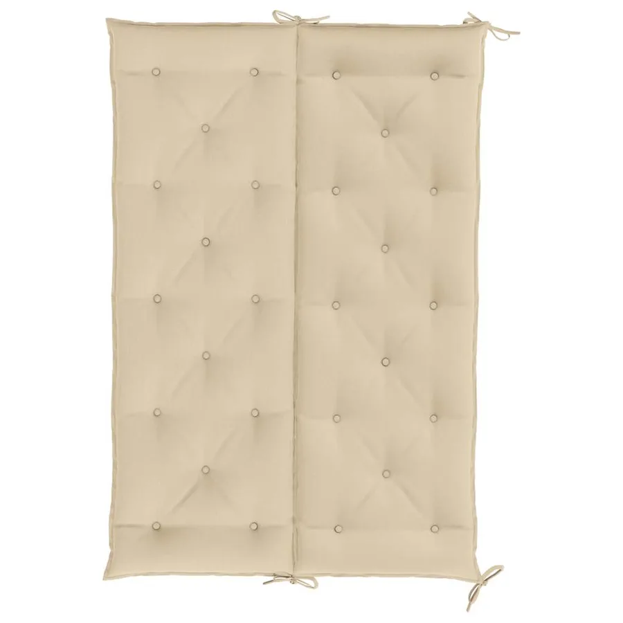 Coussin de banc de jardin beige 150x(50+50)x7 cm tissu oxford - 6