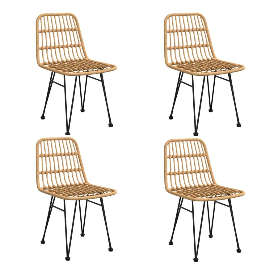 Ensemble à manger de jardin 5pcs Résine tressée - 4