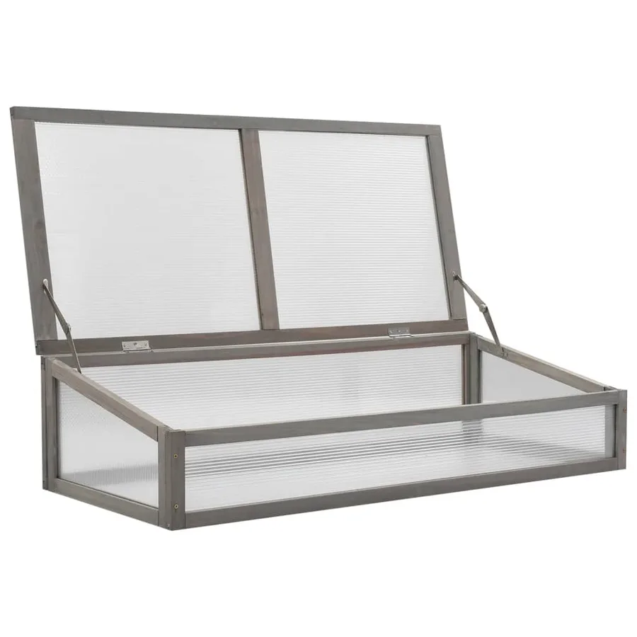 Lit surélevé avec serre 110x54x120 cm Bois de sapin massif - 10