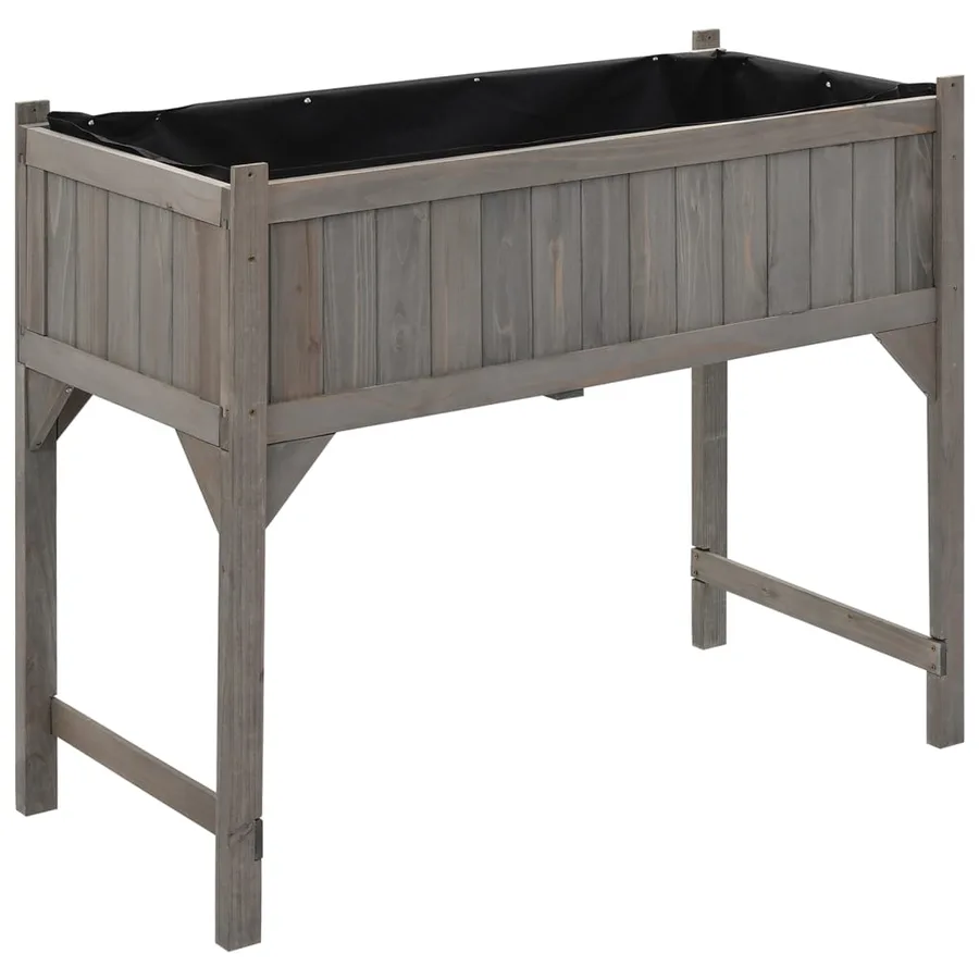 Lit surélevé avec serre 110x54x120 cm Bois de sapin massif - 6