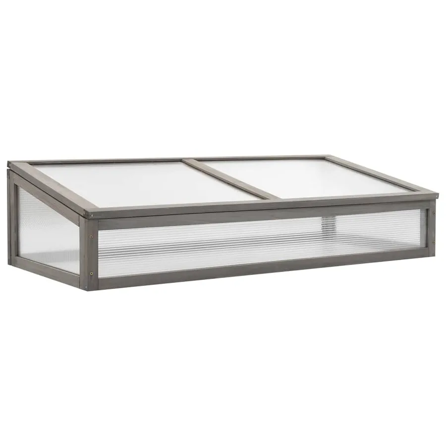 Lit surélevé avec serre 110x54x120 cm Bois de sapin massif - 8