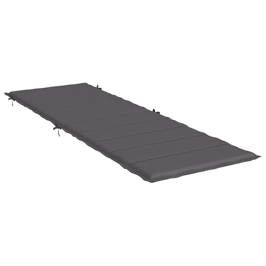 Coussin de chaise longue anthracite 186x58x4 cm tissu oxford - 4