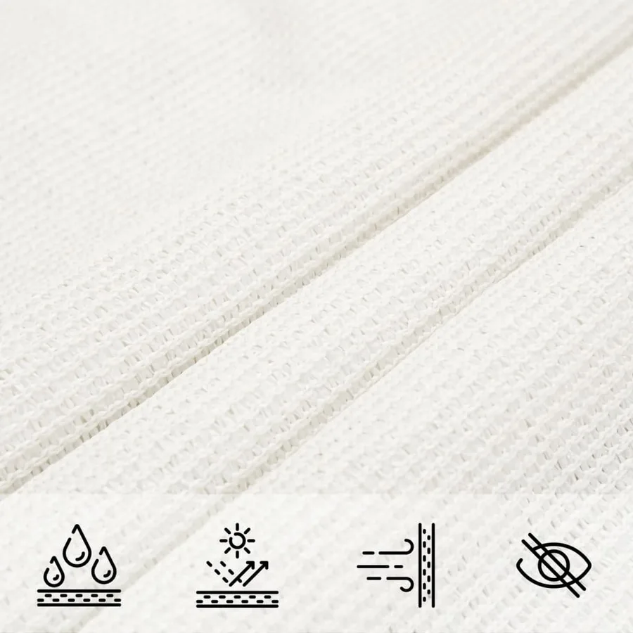 Voile d'ombrage 160 g/m² Blanc 3x6 m PEHD - 7