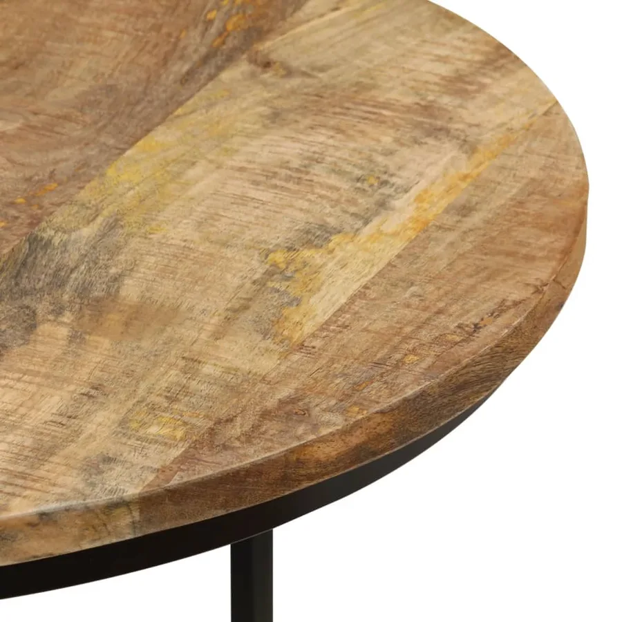 Tables gigognes 3 pcs Bois de manguier brut - 5