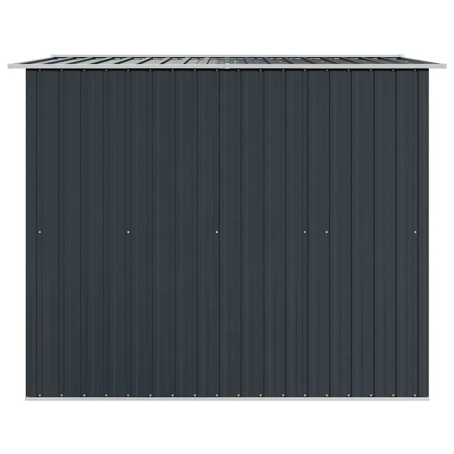 Abri de stockage pour jardin Anthracite Métal 257x205x178 cm - 6