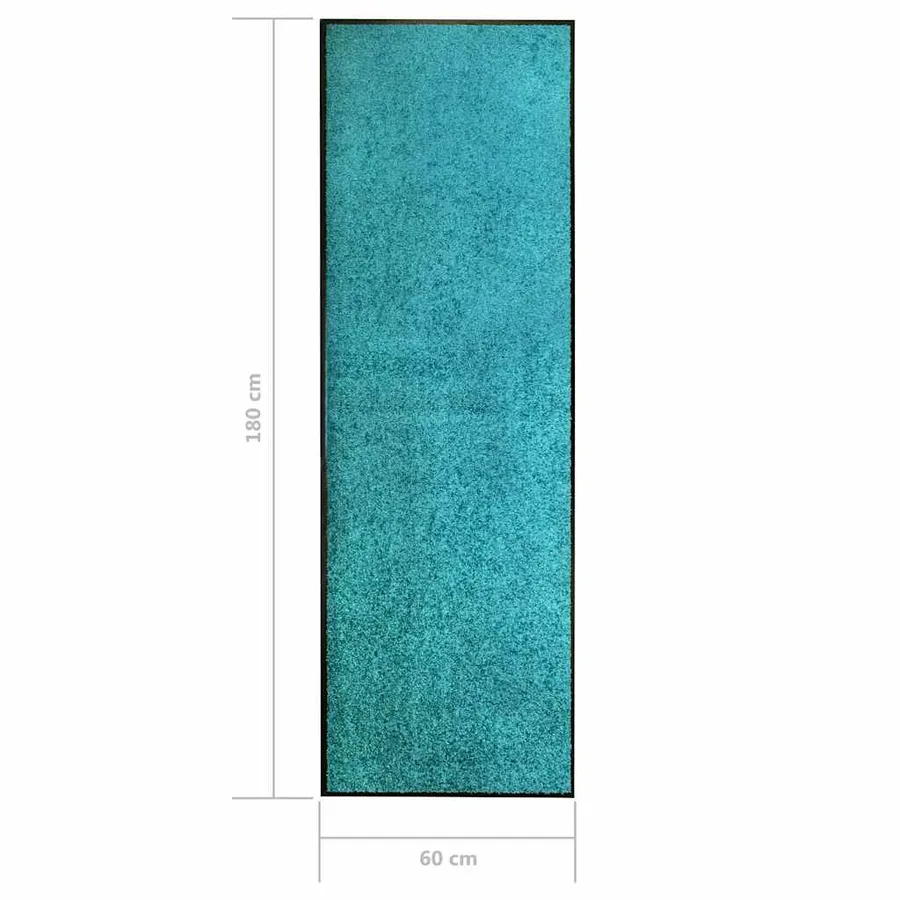 Paillasson lavable Cyan 60x180 cm - 6