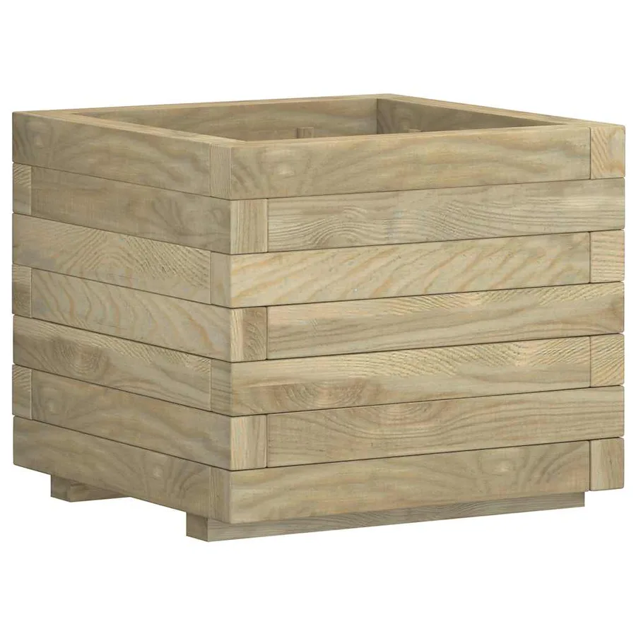Lit surélevé 50x50x40 cm Bois Carré - 7