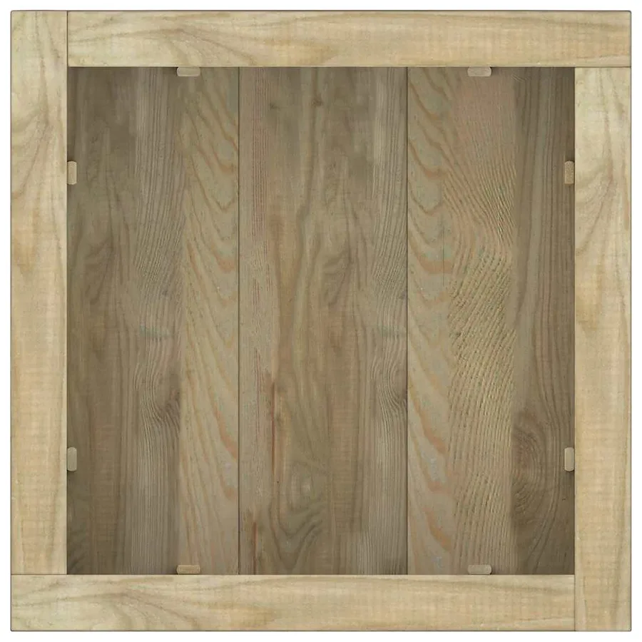 Lit surélevé 50x50x40 cm Bois Carré - 8