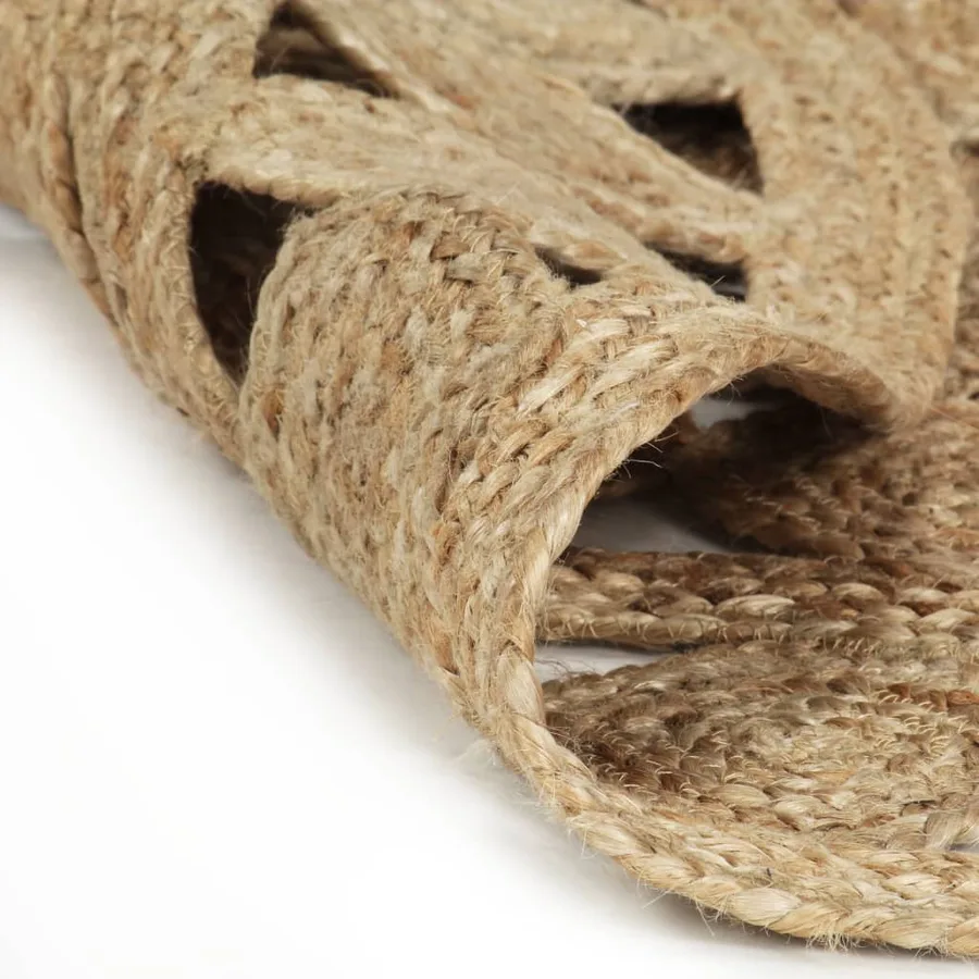 Tapis fait à la main Jute tressée 120 cm - 2