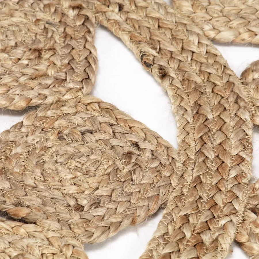 Tapis fait à la main Jute tressée 120 cm - 4
