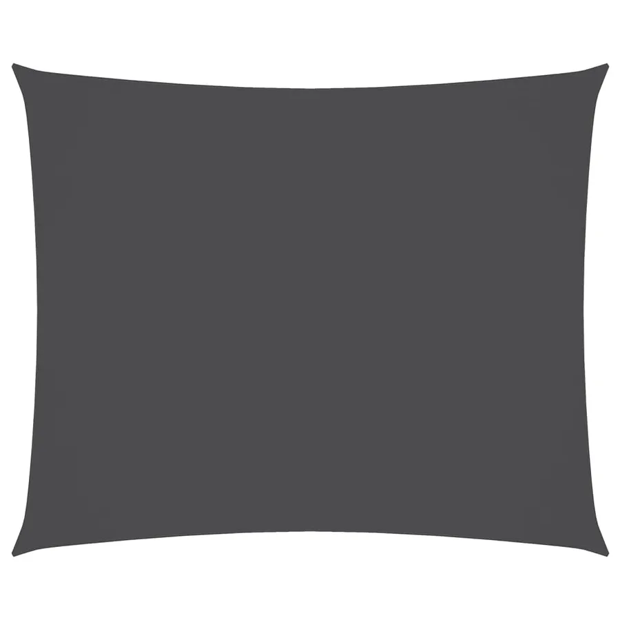 Voile de parasol tissu oxford rectangulaire 4x5 m anthracite - 2