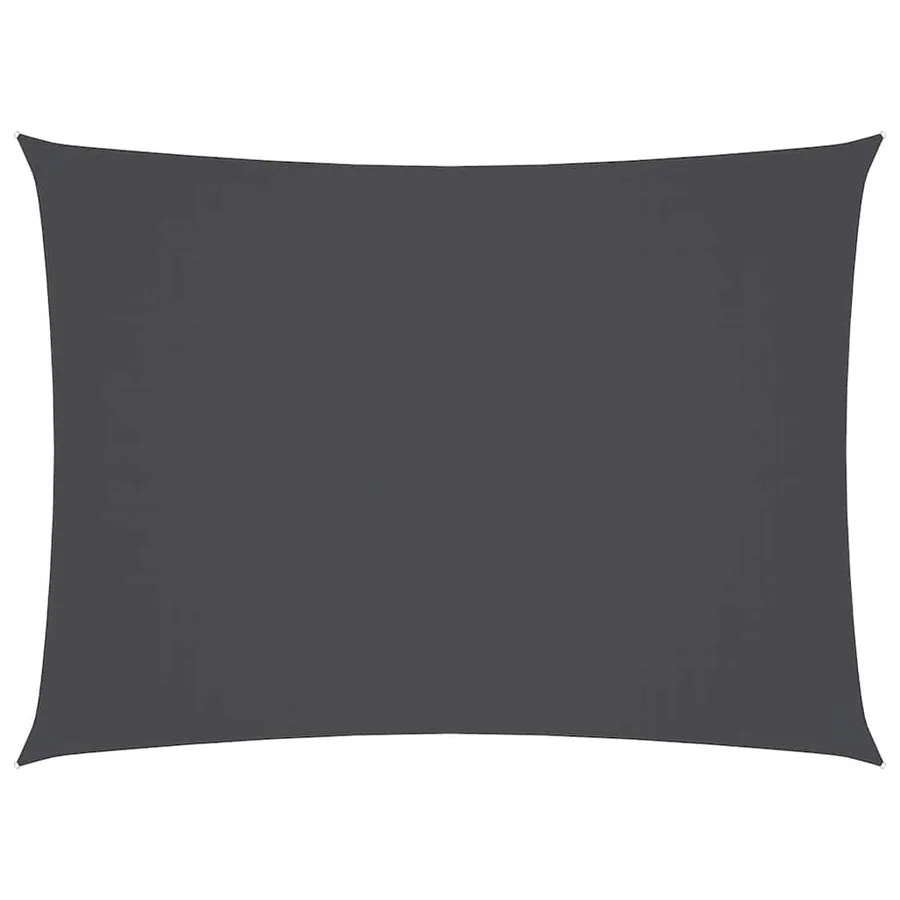 Voile de parasol tissu oxford rectangulaire 2,5x4 m anthracite - 2