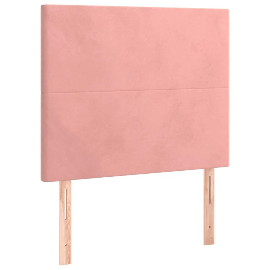 Sommier à lattes de lit avec matelas Rose 90x200 cm Velours - 6