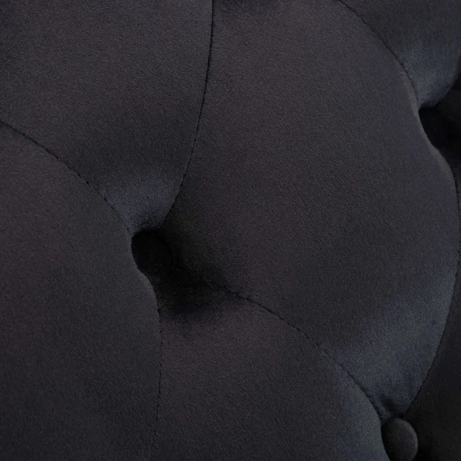 Chaise longue Noir Velours - 7