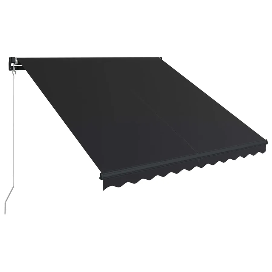 Auvent manuel rétractable 300x250 cm Anthracite - 2