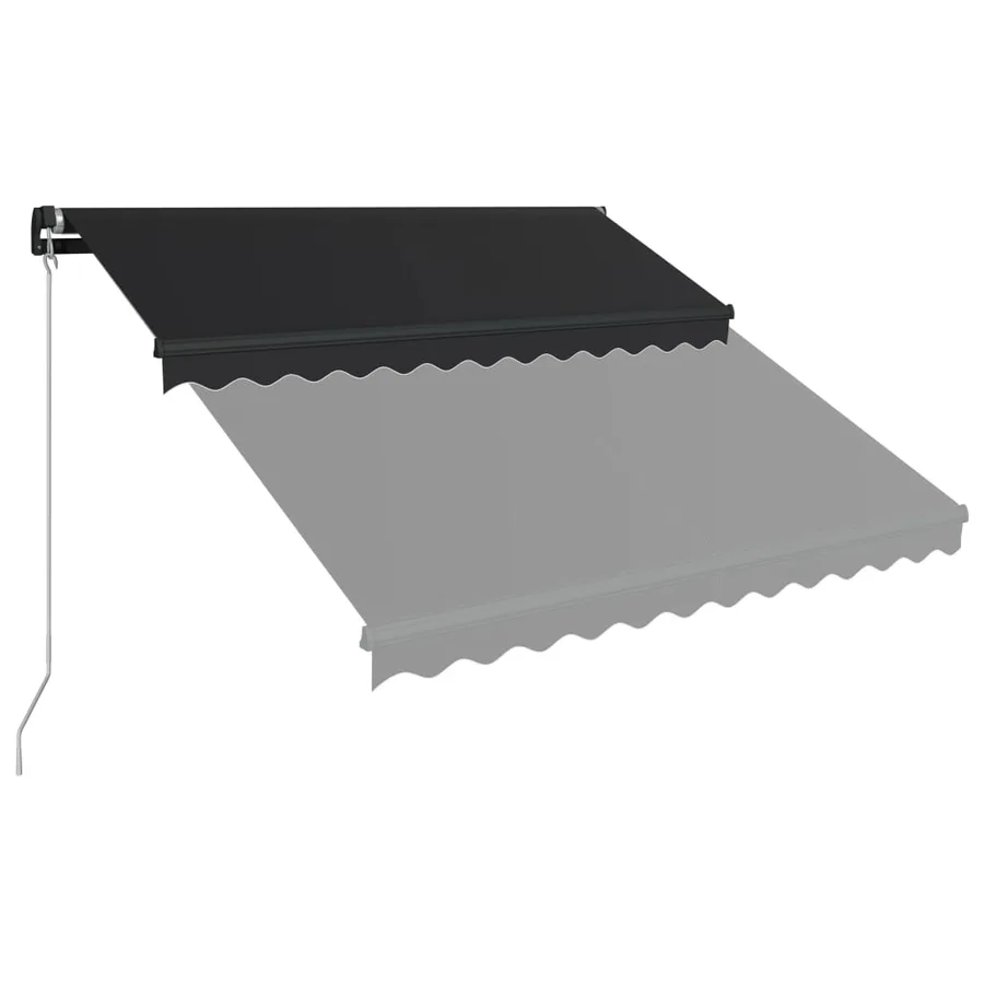 Auvent manuel rétractable 300x250 cm Anthracite - 3