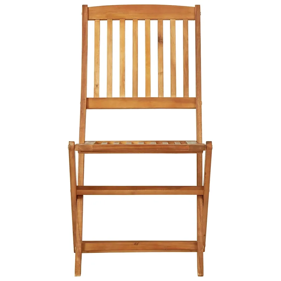 Ensemble à manger de jardin pliable 5 pcs Bois d'acacia solide - 10