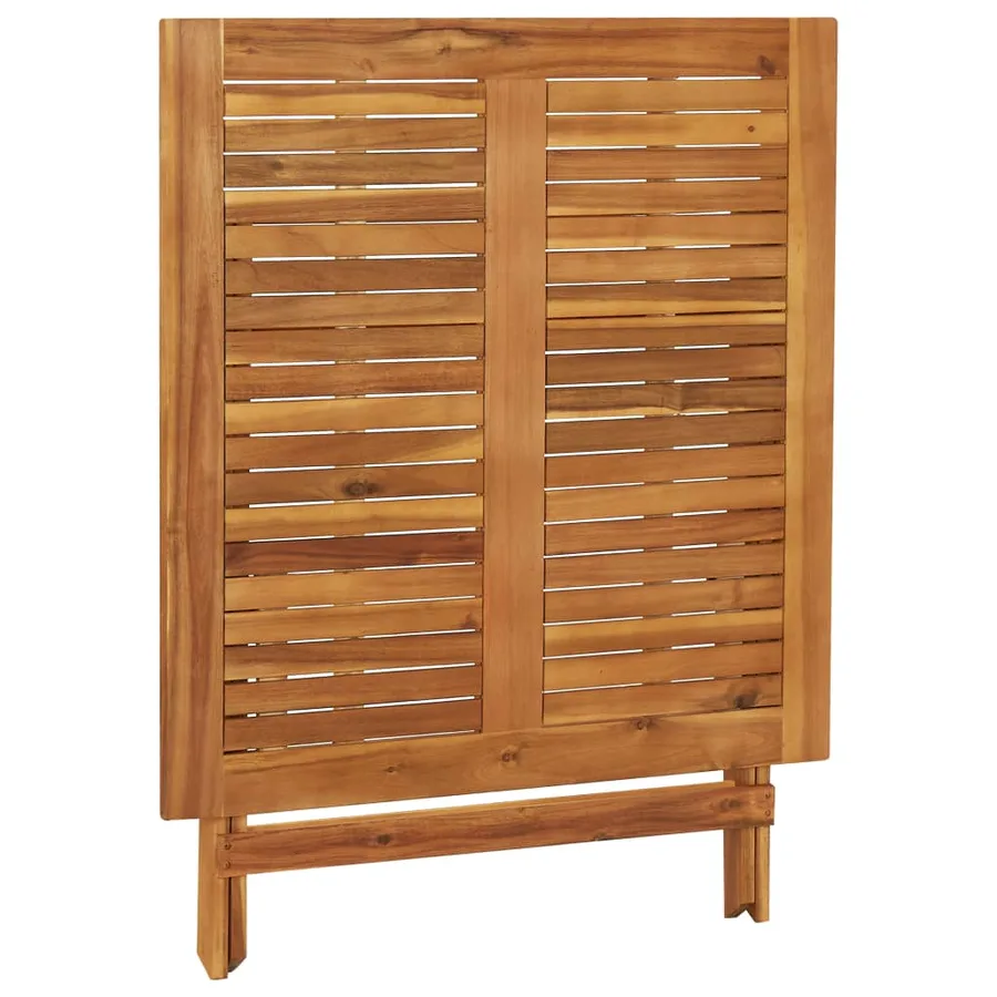 Ensemble à manger de jardin pliable 5 pcs Bois d'acacia solide - 5