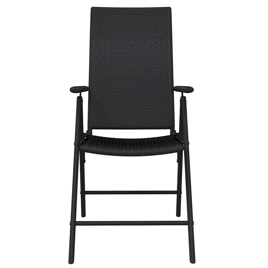 Ensemble à manger de jardin 7 pcs Noir - 4