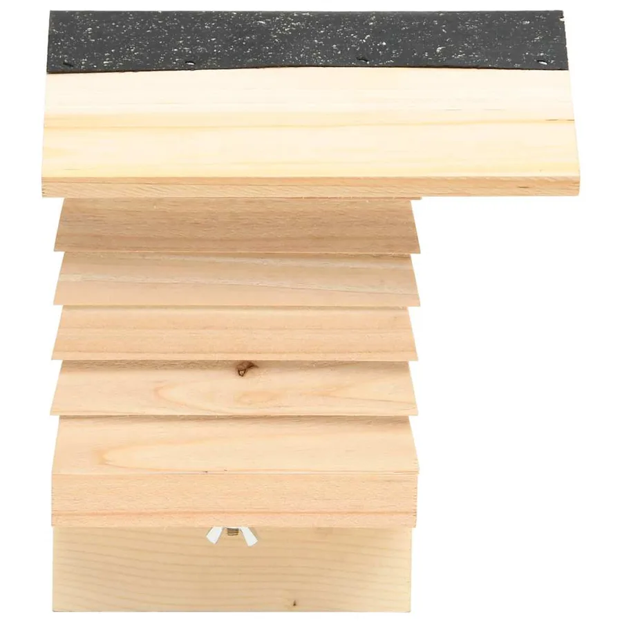 Hôtel d'abeilles Bois de sapin massif 22x20x20 cm - 3