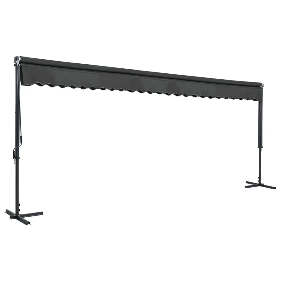 Auvent sur pied 600 x 300 cm Anthracite - 2