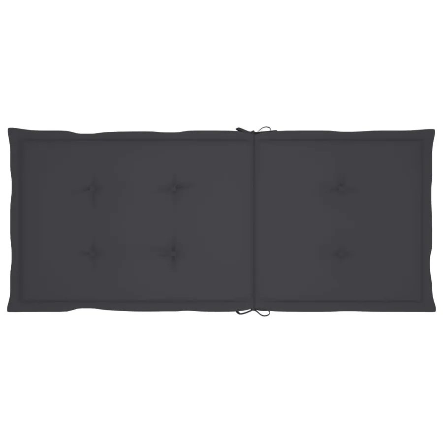 Chaises pliables de jardin lot de 3 avec coussins Bois d'acacia - 8