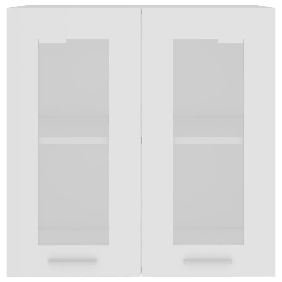 Vitrine suspendue "Lyon" Blanc 60 x 31 x 60 cm Bois d'ingénierie - 7