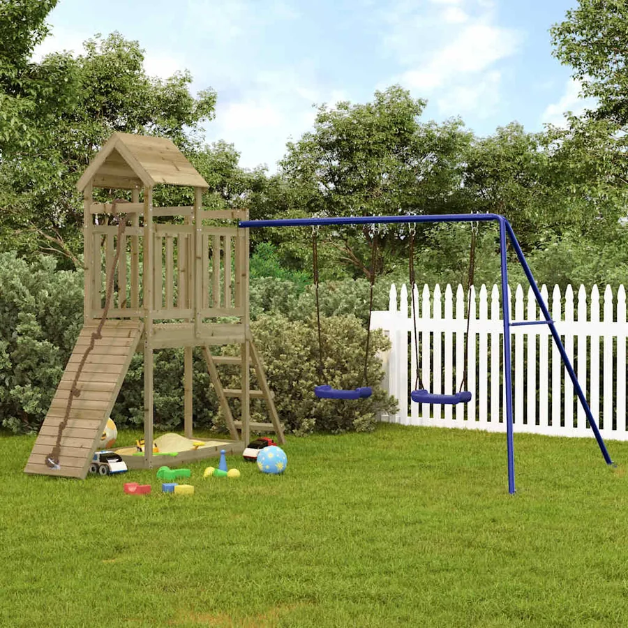 Aire de jeux d'extérieur bois de pin imprégné