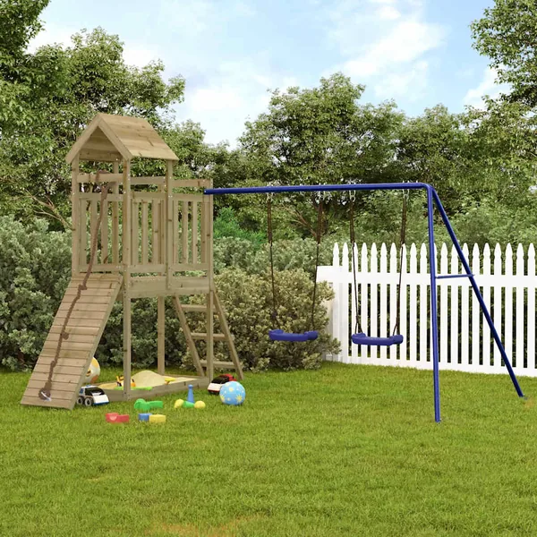 Aire de jeux d'extérieur bois de pin imprégné