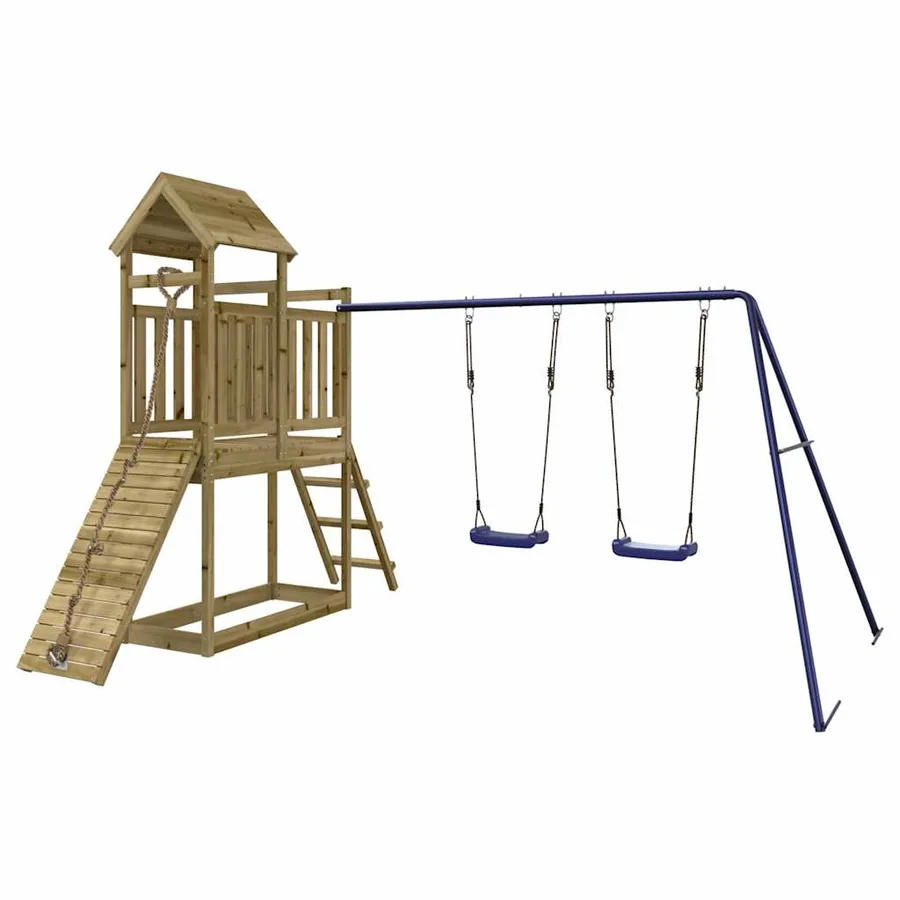 Aire de jeux d'extérieur bois de pin imprégné - 2