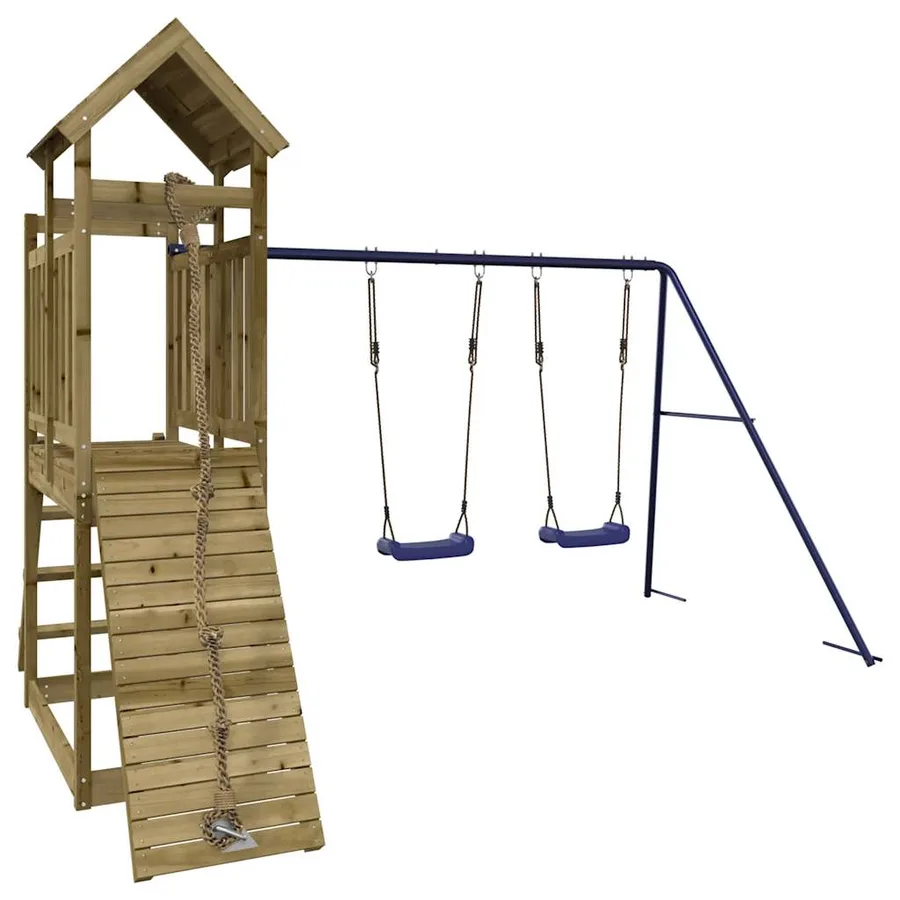 Aire de jeux d'extérieur bois de pin imprégné - 3