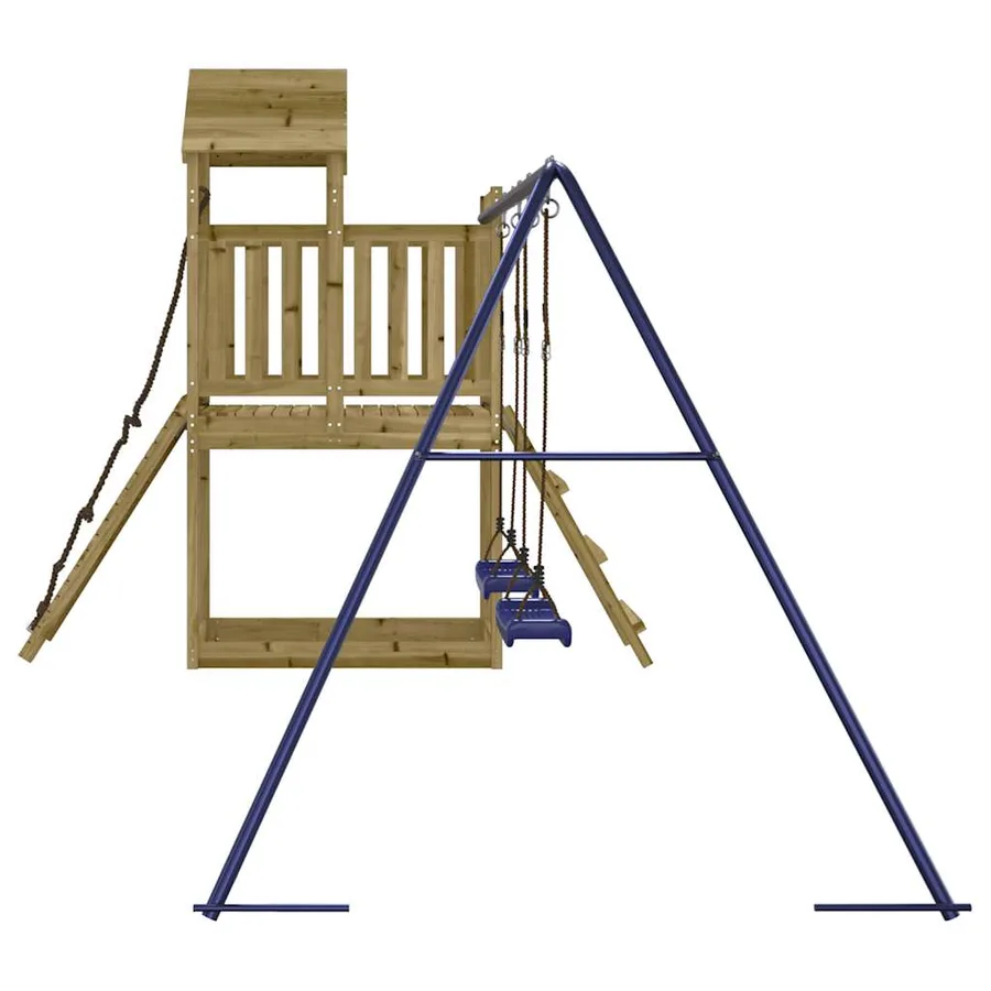 Aire de jeux d'extérieur bois de pin imprégné - 6