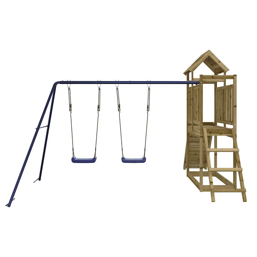 Aire de jeux d'extérieur bois de pin imprégné - 7
