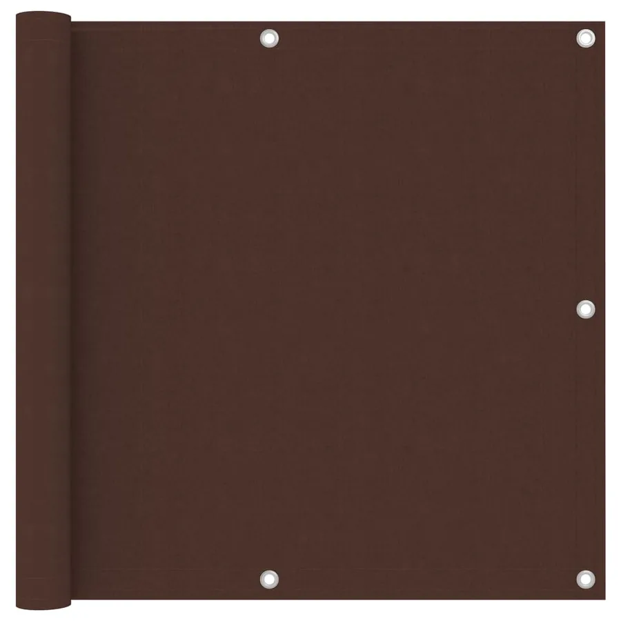 Écran de balcon Marron 90x500 cm Tissu Oxford