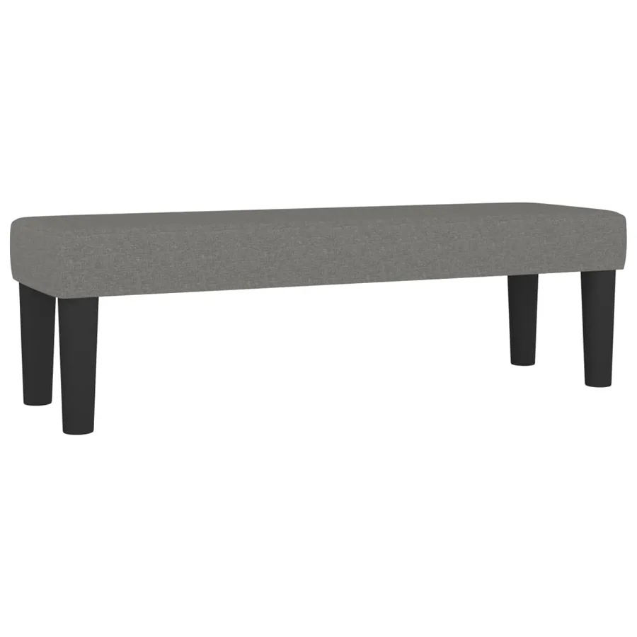 Sommier à lattes de lit avec matelas Gris foncé 140x200cm Tissu - 7