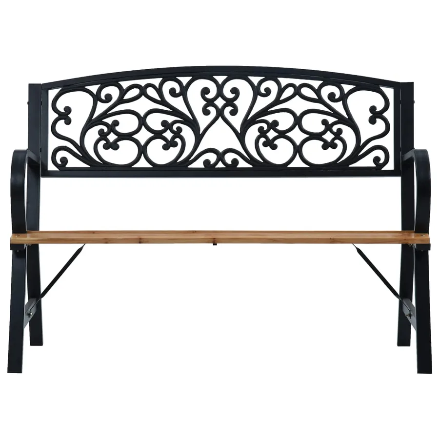 Banc de jardin 120 cm Bois - 2
