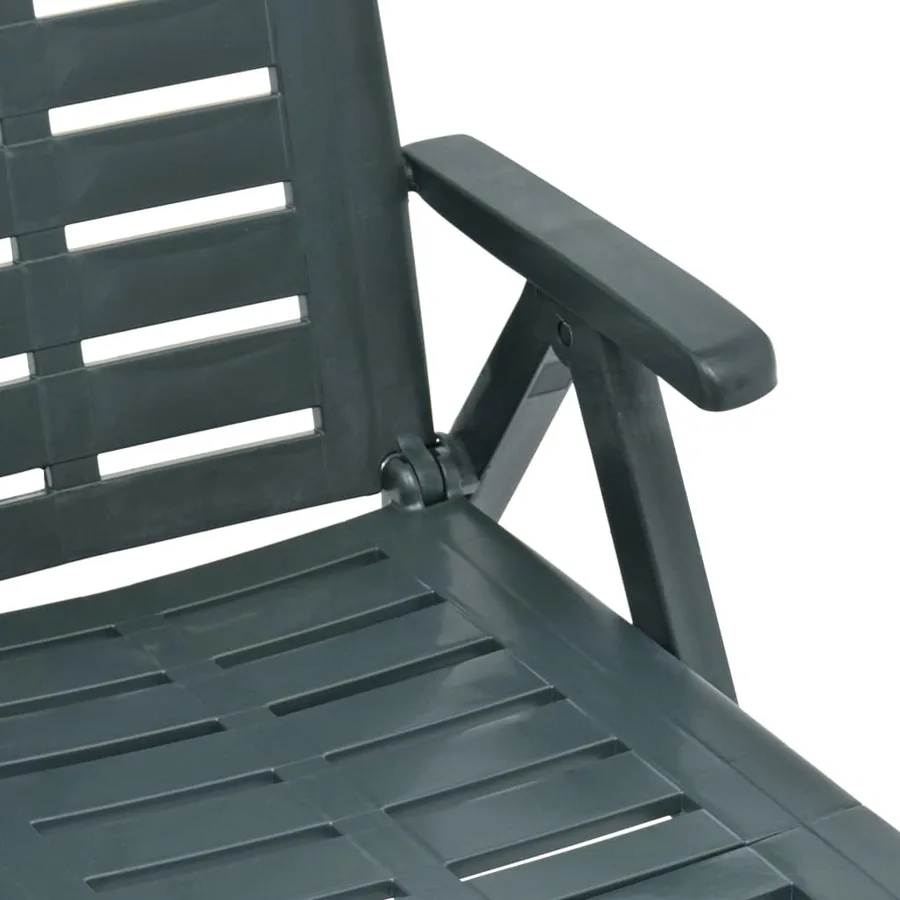 Chaise longue pliable Plastique Blanc - 17