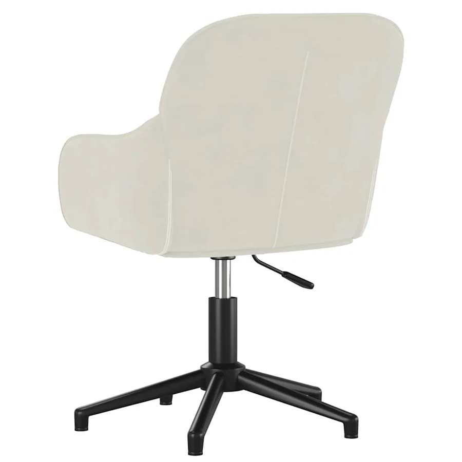 Chaises pivotantes à manger lot de 2 Crème Velours - 6