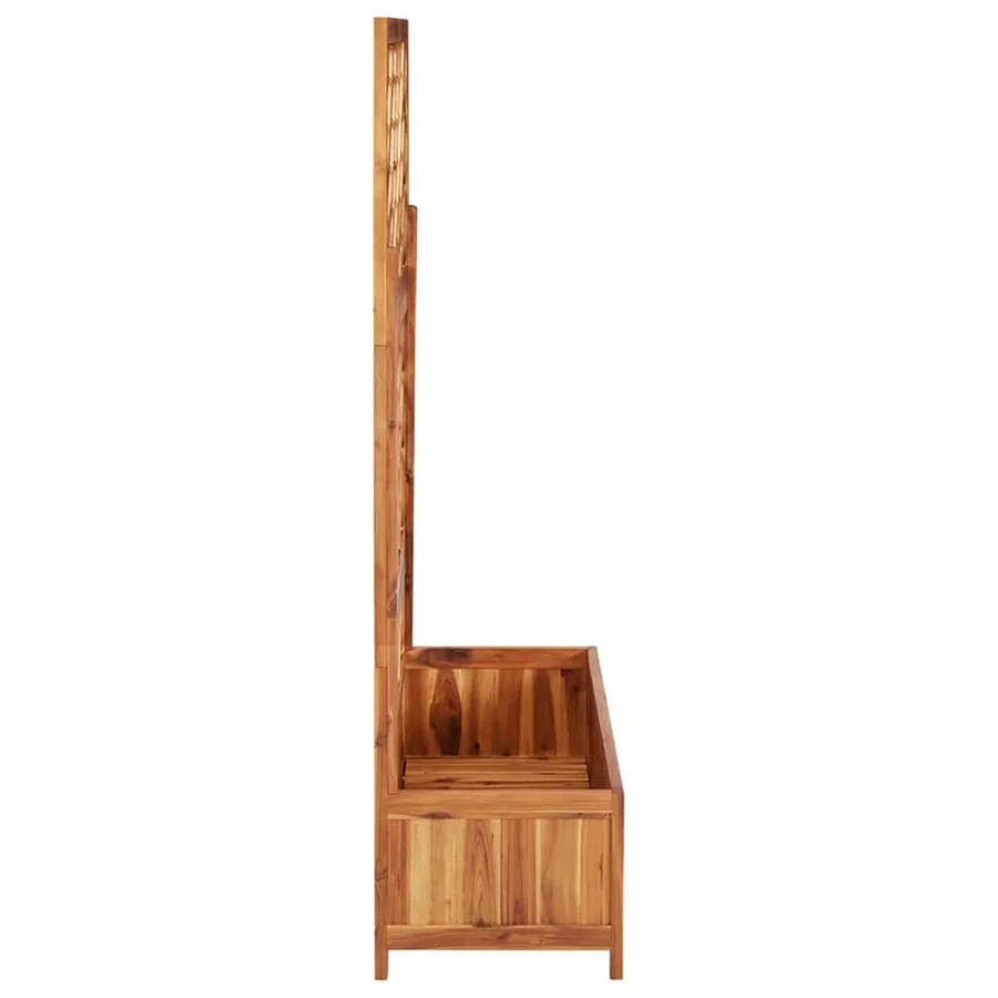 Lit surélevé avec treillis 85x38x150 cm Bois massif d'acacia - 5