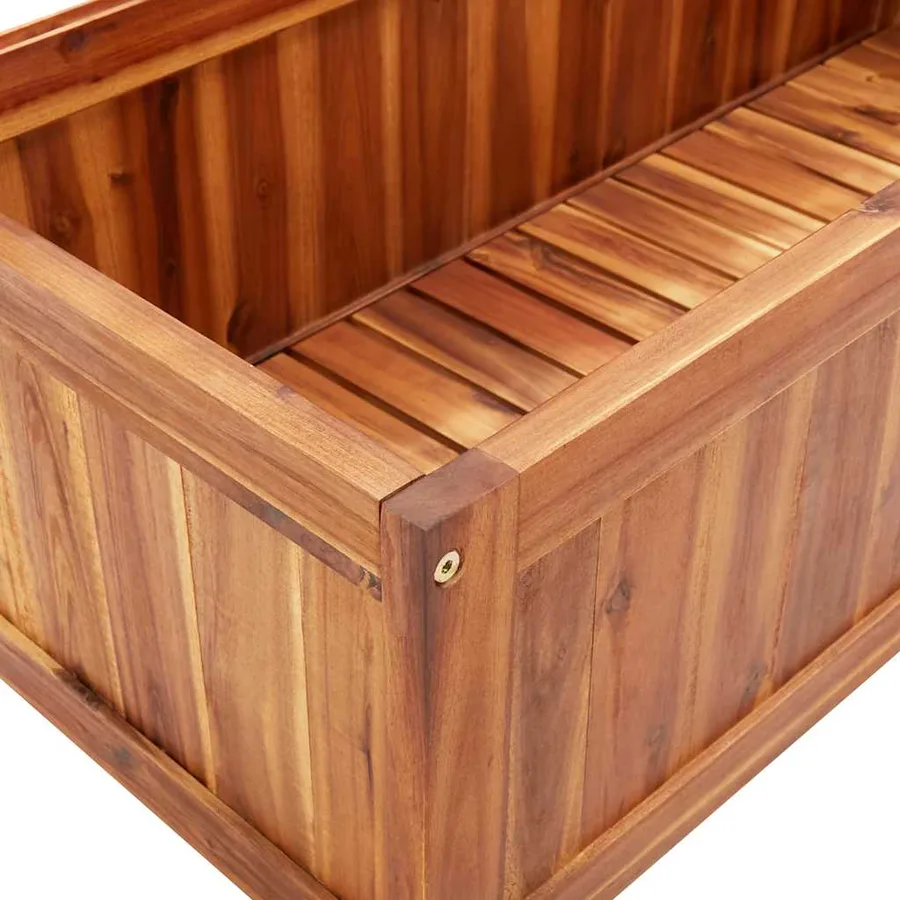 Lit surélevé avec treillis 85x38x150 cm Bois massif d'acacia - 7