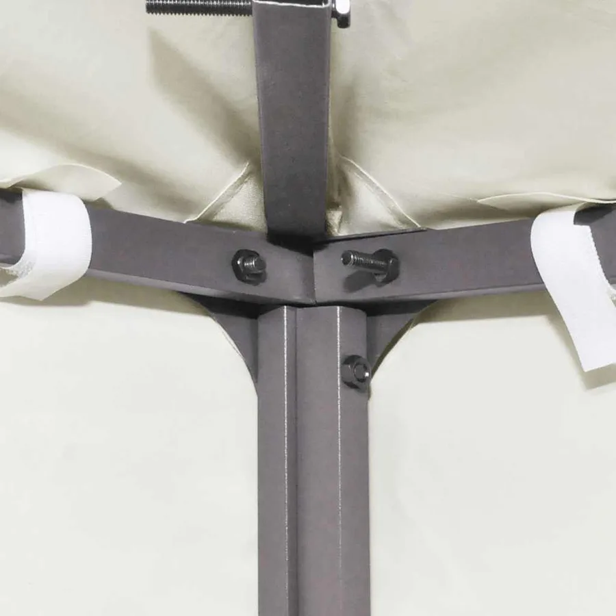 Recouvrement de remplacement d'auvent 310 g/m² 3x3m Blanc crème - 3
