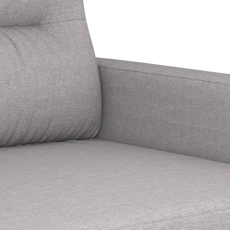 Canapé à 3 places Gris clair 180 cm Tissu - 6