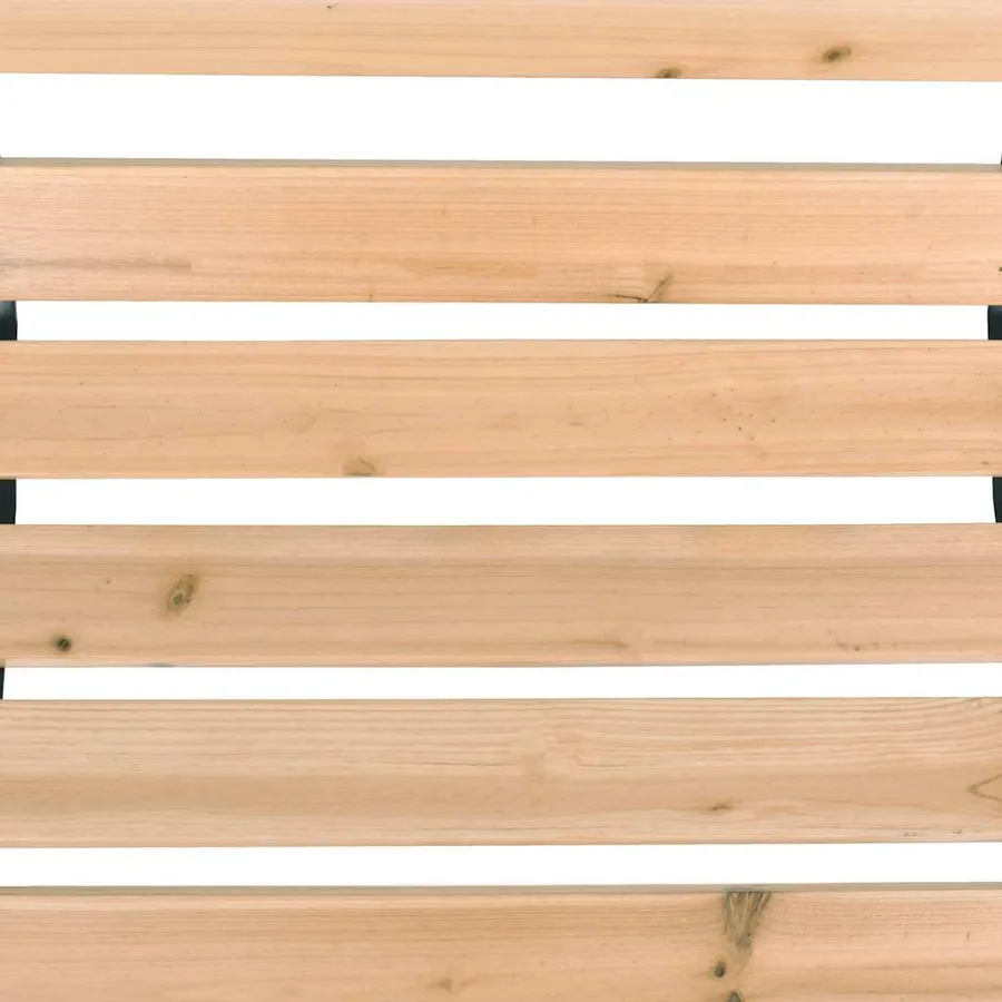 Banc de jardin 122 cm Bois - 6
